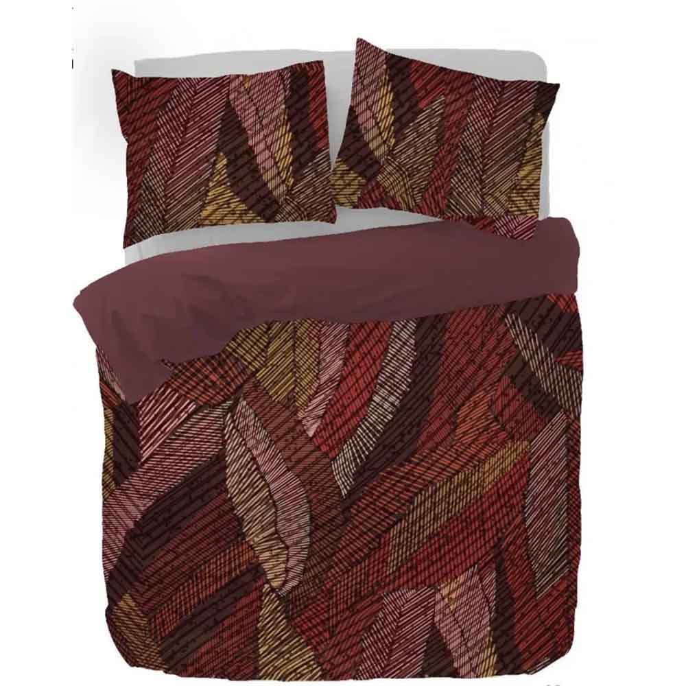 KAYORI KYMANI ROOD DEKBEDOVERTREK 240X200/220CM EGYPTISCH KATOENSATIJN