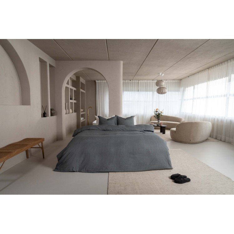 KAYORI RUI DENIM 240X200/220CM 100%KATOEN PEACHED TWILL 