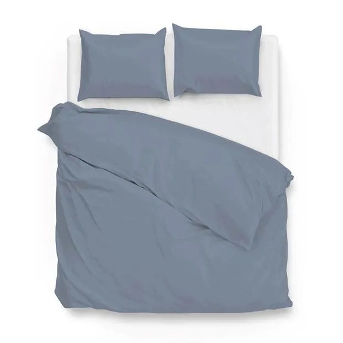 ZO!HOME SATINADO RIVIERA BLUE DEKBEDOVERTREK 240X200/220CM 100% KATOENSATIJN