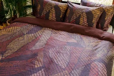 KAYORI KYMANI ROOD DEKBEDOVERTREK 240X200/220CM EGYPTISCH KATOENSATIJN
