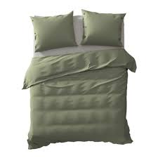 YELLOW PERCALE ARMY GREEN 240X200/220CM 100% KATOEN PERKAL