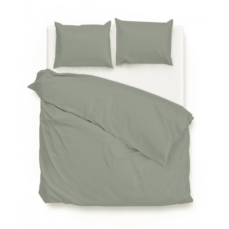 ZO HOME SATINADO IRON GREY DEKBEDOVERTREK 240X200/220CM 100% KATOEN SATIJN