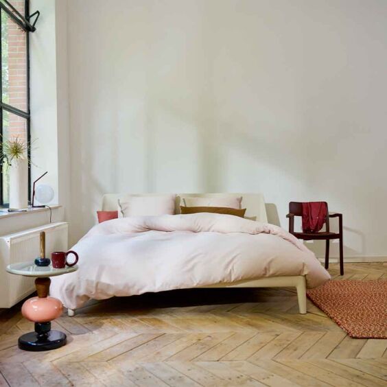 Auping_Dekbedovertrek_Chambray-Blush Auping Chambray blush 240x200/220cm - Afbeelding 1