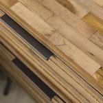 Nachtkastje 2L Teca Strip – Teakhout Verweerd