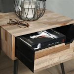 Nachtkastje Teca 1L – teakhout verweerd