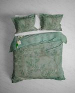 Heckett Lane Dekbedovertrek Katoen Twill Bliss - emerald green 240x200/220
