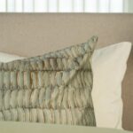 Kayori Mina olijfgroen 240x200/220cm katoensatijn - Afbeelding 3