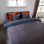 KAYORI FUSU DONKERBLAUW 140X200/220CM 100% ORGANIC KATOENSATIJN 200TC