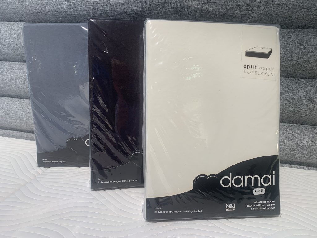 Topper hoeslaken met split