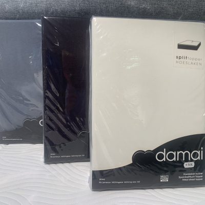 Topper hoeslaken met split