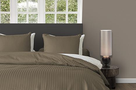 Satijnstreep 100% katoen satijn