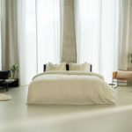 KAYORI INE CHAMPAGNE 140X200/220CM LINNEN/KATOEN BLEND