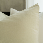 KAYORI INE CHAMPAGNE 140X200/220CM LINNEN/KATOEN BLEND