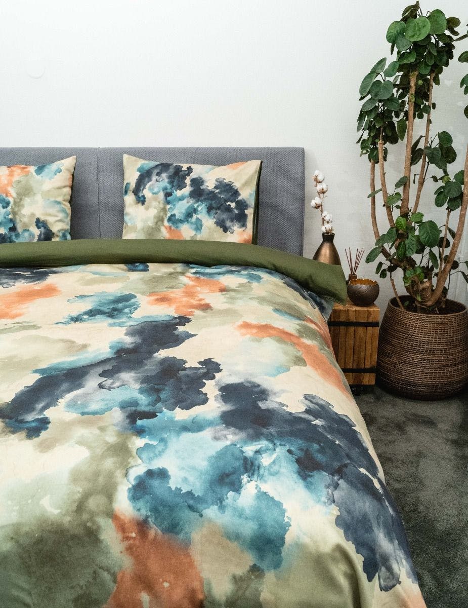 Kayori Abe multi katoensatijn 200tc 140x200/220