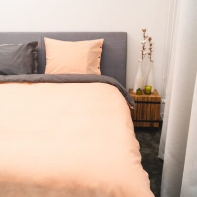 Kayori Shiiba - Dekbedovertrek - Bamboe - Peach/Antracite