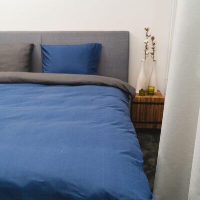 Kayori Shiiba - Dekbedovertrek - Bamboe - Navy/Antracite