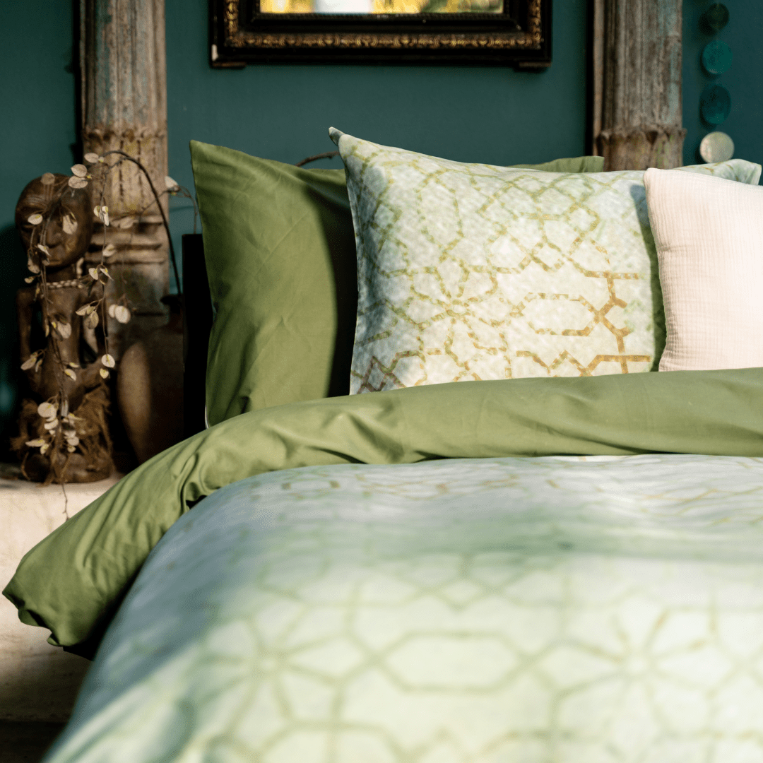 KAYORI ZURU 240X200/220 CM EGYPTISCH KATOENSATIJN KAYORI ZURU 240X200/220 CM EGYPTISCH KATOENSATIJN