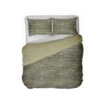 Kayori Mina olijfgroen 240x200/220cm katoensatijn - Afbeelding 4