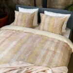 Kayori Nezu groen 140x200/220cm katoensatijn