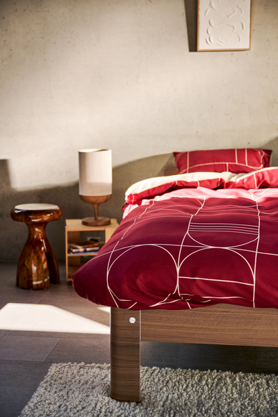 output.auto (1) Auping Graphic Bordeaux 240x200/220cm - Afbeelding 1