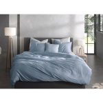 ZO!HOME SATINADO RIVIERA BLUE DEKBEDOVERTREK 240X200/220CM 100% KATOENSATIJN