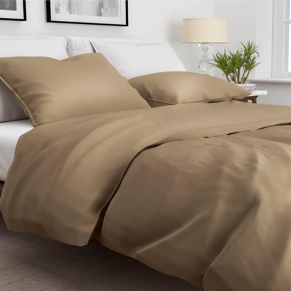 ZO!HOME SATINADO PRALINE BROWN DEKBEDOVERTREK 240X200/220CM 100% KATOENSATIJN ZO!HOME SATINADO PRALINE BROWN DEKBEDOVERTREK 240X200/220CM 100% KATOENSATIJN
